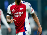 Gabriel Jesus of Arsenal looks on during the UEFA Champions League 2024/25 League Phase MD4 match between FC Internazionale and Arsenal at S...