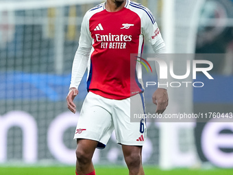 Gabriel of Arsenal during the UEFA Champions League 2024/25 League Phase MD4 match between FC Internazionale and Arsenal at Stadio San Siro...