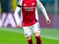 Oleksandr Zinchenko of Arsenal during the UEFA Champions League 2024/25 League Phase MD4 match between FC Internazionale and Arsenal at Stad...