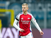 Oleksandr Zinchenko of Arsenal during the UEFA Champions League 2024/25 League Phase MD4 match between FC Internazionale and Arsenal at Stad...