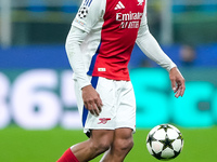 Gabriel of Arsenal during the UEFA Champions League 2024/25 League Phase MD4 match between FC Internazionale and Arsenal at Stadio San Siro...