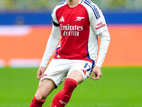 Oleksandr Zinchenko of Arsenal during the UEFA Champions League 2024/25 League Phase MD4 match between FC Internazionale and Arsenal at Stad...