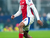 Gabriel of Arsenal during the UEFA Champions League 2024/25 League Phase MD4 match between FC Internazionale and Arsenal at Stadio San Siro...