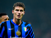 Benjamin Pavard of FC Internazionale looks on during the UEFA Champions League 2024/25 League Phase MD4 match between FC Internazionale and...