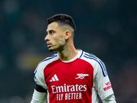 Gabriel Martinelli of Arsenal looks on during the UEFA Champions League 2024/25 League Phase MD4 match between FC Internazionale and Arsenal...