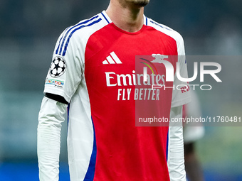 Kai Havertz of Arsenal during the UEFA Champions League 2024/25 League Phase MD4 match between FC Internazionale and Arsenal at Stadio San S...