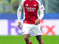 Gabriel of Arsenal during the UEFA Champions League 2024/25 League Phase MD4 match between FC Internazionale and Arsenal at Stadio San Siro...