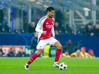 William Saliba of Arsenal during the UEFA Champions League 2024/25 League Phase MD4 match between FC Internazionale and Arsenal at Stadio Sa...