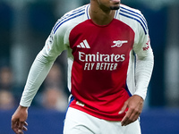 Gabriel of Arsenal during the UEFA Champions League 2024/25 League Phase MD4 match between FC Internazionale and Arsenal at Stadio San Siro...