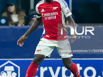 Bukayo Saka of Arsenal during the UEFA Champions League 2024/25 League Phase MD4 match between FC Internazionale and Arsenal at Stadio San S...