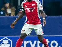 Bukayo Saka of Arsenal during the UEFA Champions League 2024/25 League Phase MD4 match between FC Internazionale and Arsenal at Stadio San S...