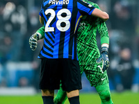 Benjamin Pavard of FC Internazionale and Yann Sommer celebrate the victory during the UEFA Champions League 2024/25 League Phase MD4 match b...