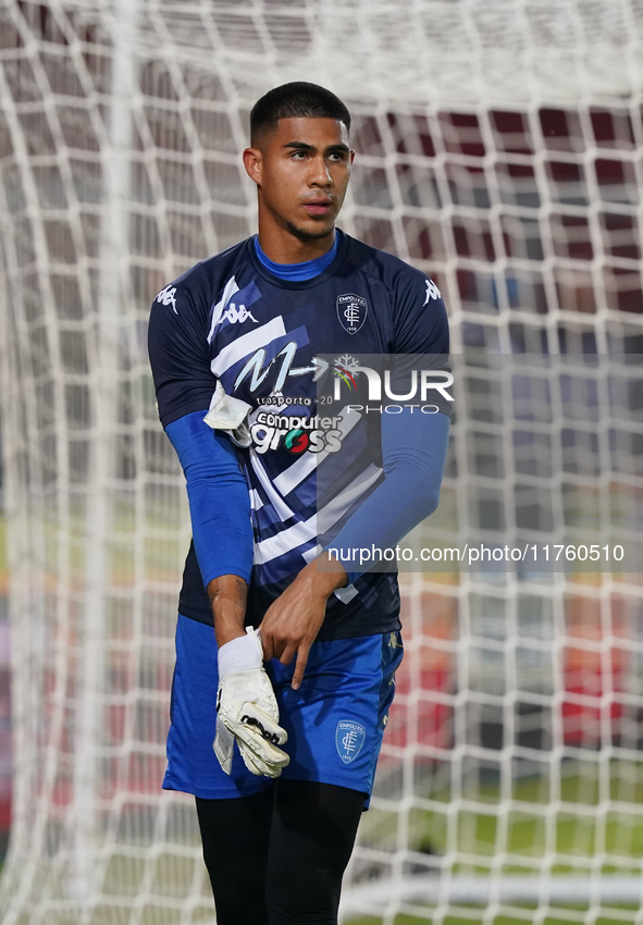 Devis Vasquez of Empoli FC participates in the Serie A match between US Lecce and Empoli in Lecce, Italy, on November 8, 2024. 