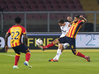 Hamza Rafia of US Lecce is in action during the Serie A match between US Lecce and Empoli in Lecce, Italy, on November 8, 2024. (