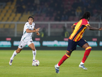 Youssef Maleh of Empoli FC is in action during the Serie A match between US Lecce and Empoli in Lecce, Italy, on November 8, 2024. (