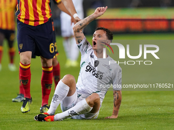 Liam Henderson of Empoli FC gestures during the Serie A match between US Lecce and Empoli in Lecce, Italy, on November 8, 2024. (