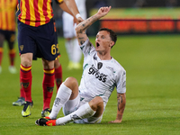 Liam Henderson of Empoli FC gestures during the Serie A match between US Lecce and Empoli in Lecce, Italy, on November 8, 2024. (