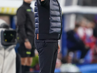 Roberto D'Aversa, head coach of Empoli FC, watches the Serie A match between US Lecce and Empoli in Lecce, Italy, on November 8, 2024. (