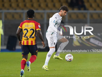 Saba Goglichidze of Empoli FC is in action during the Serie A match between US Lecce and Empoli in Lecce, Italy, on November 8, 2024. (