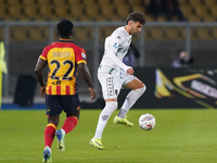 Saba Goglichidze of Empoli FC is in action during the Serie A match between US Lecce and Empoli in Lecce, Italy, on November 8, 2024. (