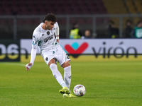 Saba Goglichidze of Empoli FC is in action during the Serie A match between US Lecce and Empoli in Lecce, Italy, on November 8, 2024. (