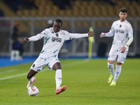 Emmanuel Gyasi of Empoli FC is in action during the Serie A match between US Lecce and Empoli in Lecce, Italy, on November 8, 2024. (