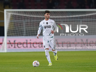 Saba Goglichidze of Empoli FC is in action during the Serie A match between US Lecce and Empoli in Lecce, Italy, on November 8, 2024. (