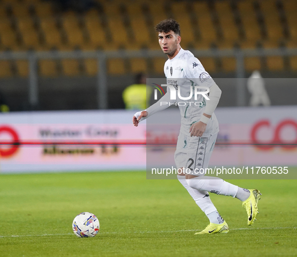 Saba Goglichidze of Empoli FC is in action during the Serie A match between US Lecce and Empoli in Lecce, Italy, on November 8, 2024. 