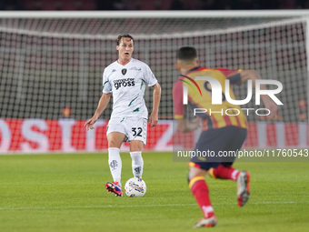 Nicolas Haas of Empoli FC is in action during the Serie A match between US Lecce and Empoli in Lecce, Italy, on November 8, 2024. (