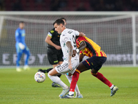 Pietro Pellegri of Empoli FC is in action during the Serie A match between US Lecce and Empoli in Lecce, Italy, on November 8, 2024. (