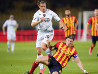 Lorenzo Colombo of Empoli FC is in action during the Serie A match between US Lecce and Empoli in Lecce, Italy, on November 8, 2024. (