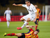 Lorenzo Colombo of Empoli FC is in action during the Serie A match between US Lecce and Empoli in Lecce, Italy, on November 8, 2024. (