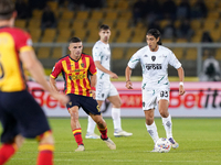 Youssef Maleh of Empoli FC is in action during the Serie A match between US Lecce and Empoli in Lecce, Italy, on November 8, 2024. (