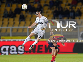 Ardian Ismajli of Empoli FC is in action during the Serie A match between US Lecce and Empoli in Lecce, Italy, on November 8, 2024. (