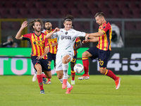 Lorenzo Colombo of Empoli FC is in action during the Serie A match between US Lecce and Empoli in Lecce, Italy, on November 8, 2024. (