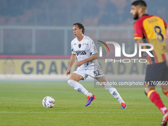 Nicolas Haas of Empoli FC is in action during the Serie A match between US Lecce and Empoli in Lecce, Italy, on November 8, 2024. (