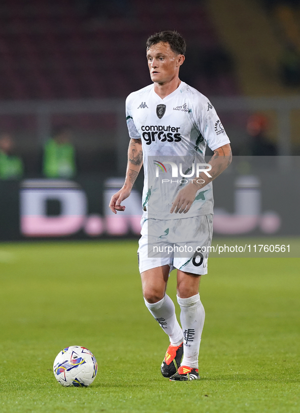 Liam Henderson of Empoli FC is in action during the Serie A match between US Lecce and Empoli in Lecce, Italy, on November 8, 2024. 