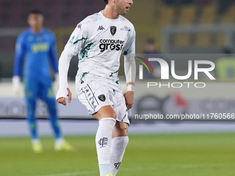 Saba Goglichidze of Empoli FC is in action during the Serie A match between US Lecce and Empoli in Lecce, Italy, on November 8, 2024. (