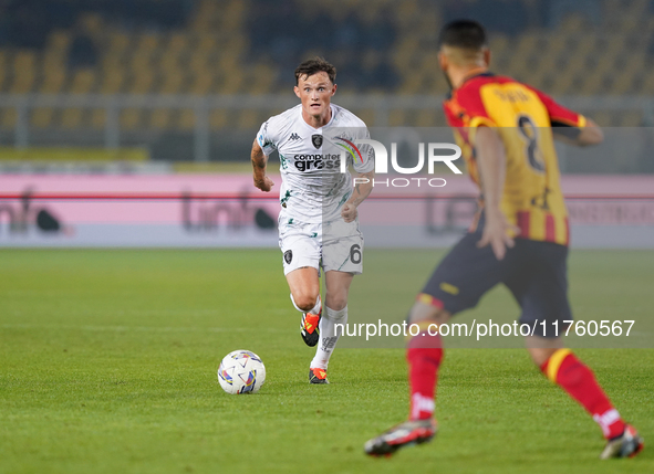 Liam Henderson of Empoli FC is in action during the Serie A match between US Lecce and Empoli in Lecce, Italy, on November 8, 2024. 