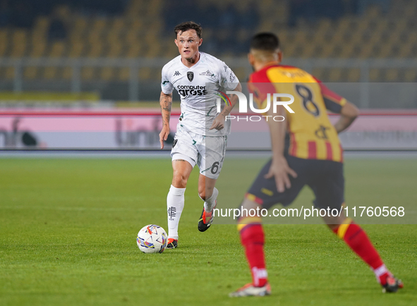 Liam Henderson of Empoli FC is in action during the Serie A match between US Lecce and Empoli in Lecce, Italy, on November 8, 2024. 