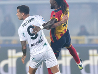 Pietro Pellegri of Empoli FC is in action during the Serie A match between US Lecce and Empoli in Lecce, Italy, on November 8, 2024. (