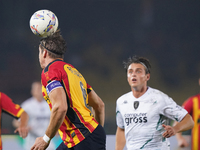 Federico Baschirotto of US Lecce is in action during the Serie A match between US Lecce and Empoli in Lecce, Italy, on November 8, 2024. (