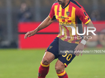 Santiago Pierotti of US Lecce is in action during the Serie A match between US Lecce and Empoli in Lecce, Italy, on November 8, 2024. (