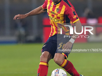 Santiago Pierotti of US Lecce is in action during the Serie A match between US Lecce and Empoli in Lecce, Italy, on November 8, 2024. (