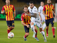 Pietro Pellegri of Empoli FC is in action during the Serie A match between US Lecce and Empoli in Lecce, Italy, on November 8, 2024. (