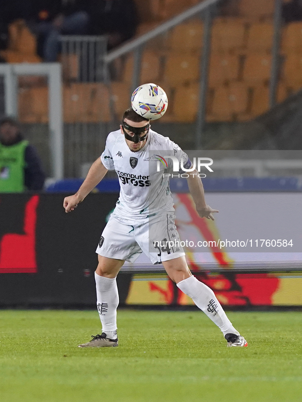 Ardian Ismajli of Empoli FC is in action during the Serie A match between US Lecce and Empoli in Lecce, Italy, on November 8, 2024. 