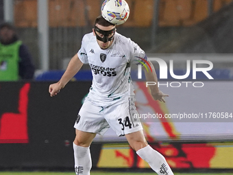 Ardian Ismajli of Empoli FC is in action during the Serie A match between US Lecce and Empoli in Lecce, Italy, on November 8, 2024. (