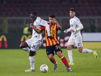 Santiago Pierotti of US Lecce is in action during the Serie A match between US Lecce and Empoli in Lecce, Italy, on November 8, 2024. (