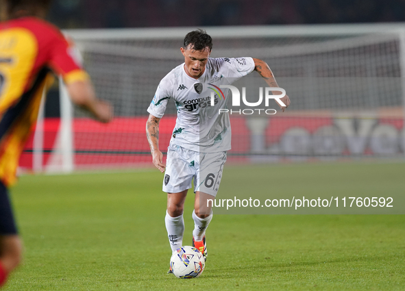 Liam Henderson of Empoli FC is in action during the Serie A match between US Lecce and Empoli in Lecce, Italy, on November 8, 2024. 