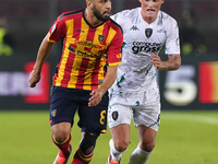 Hamza Rafia of US Lecce is in action during the Serie A match between US Lecce and Empoli in Lecce, Italy, on November 8, 2024. (